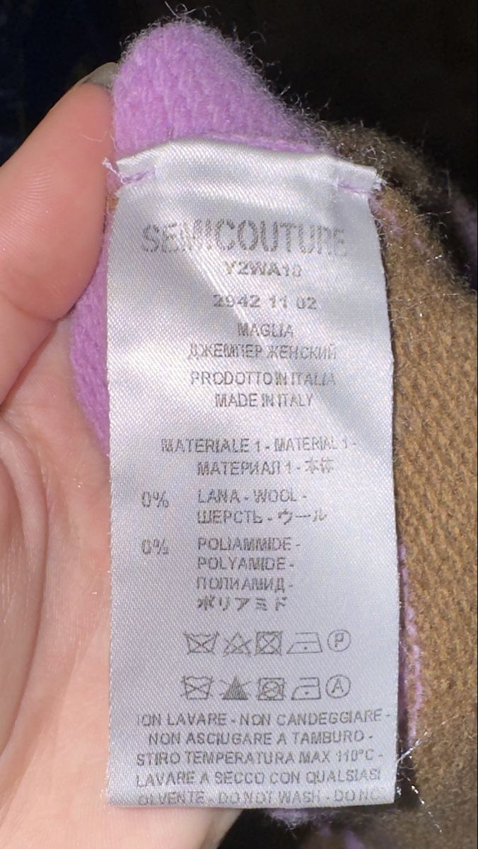 Pullover & Sweatshirts: SEMICOUTURE Pullover gestreift lila braun Grösse S – Neu (gemäss Beschreibung) aus Landquart von Happyhippo42 6