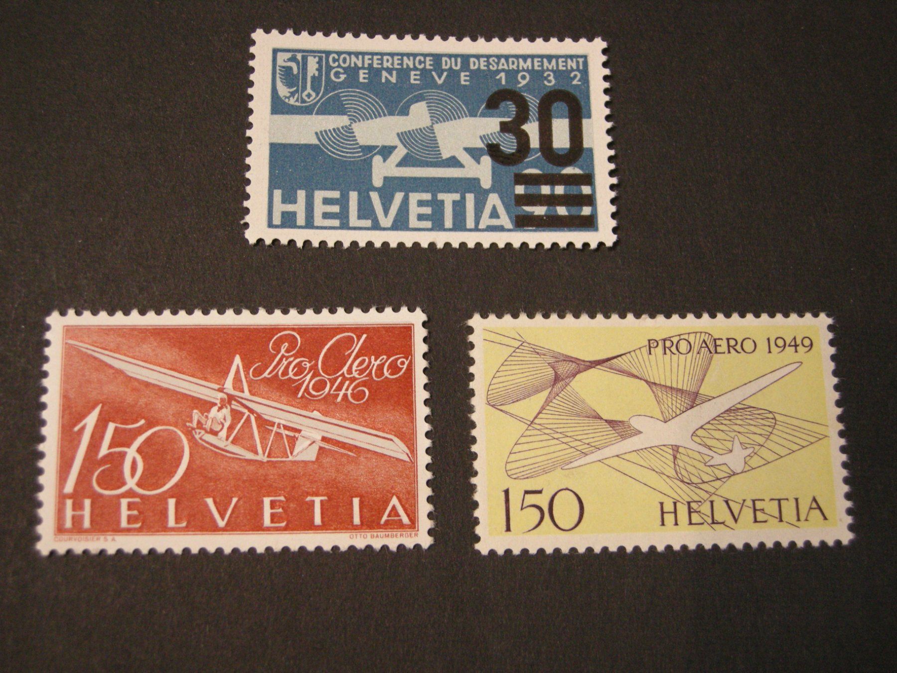 Tutti i francobolli: 1932/46/49 FLUGPOST POSTFRISCH/** – Usato da Eschenbach SG venduto da eDaisy