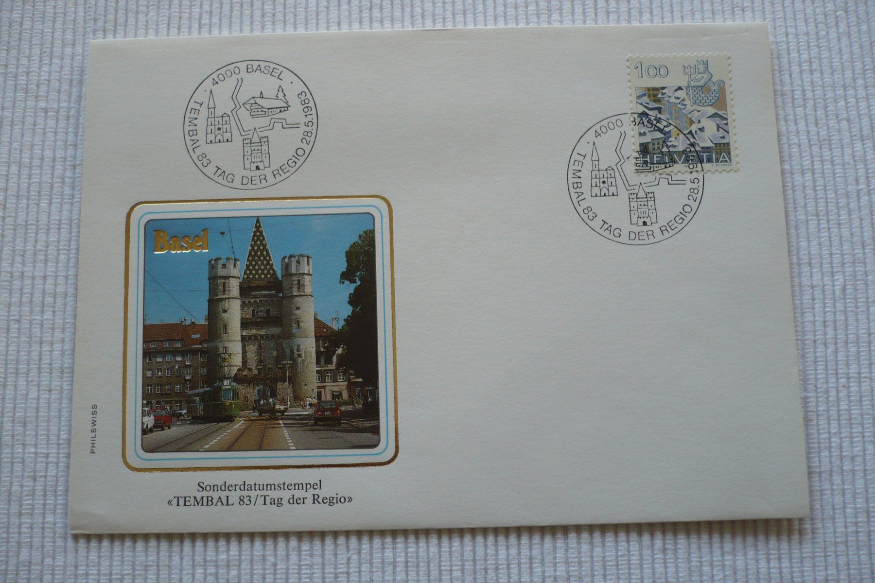 Tutti i francobolli: 1983 TEMBAL 83, Tag der Regio, Basel – Usato da Zürich venduto da saltandpepper008