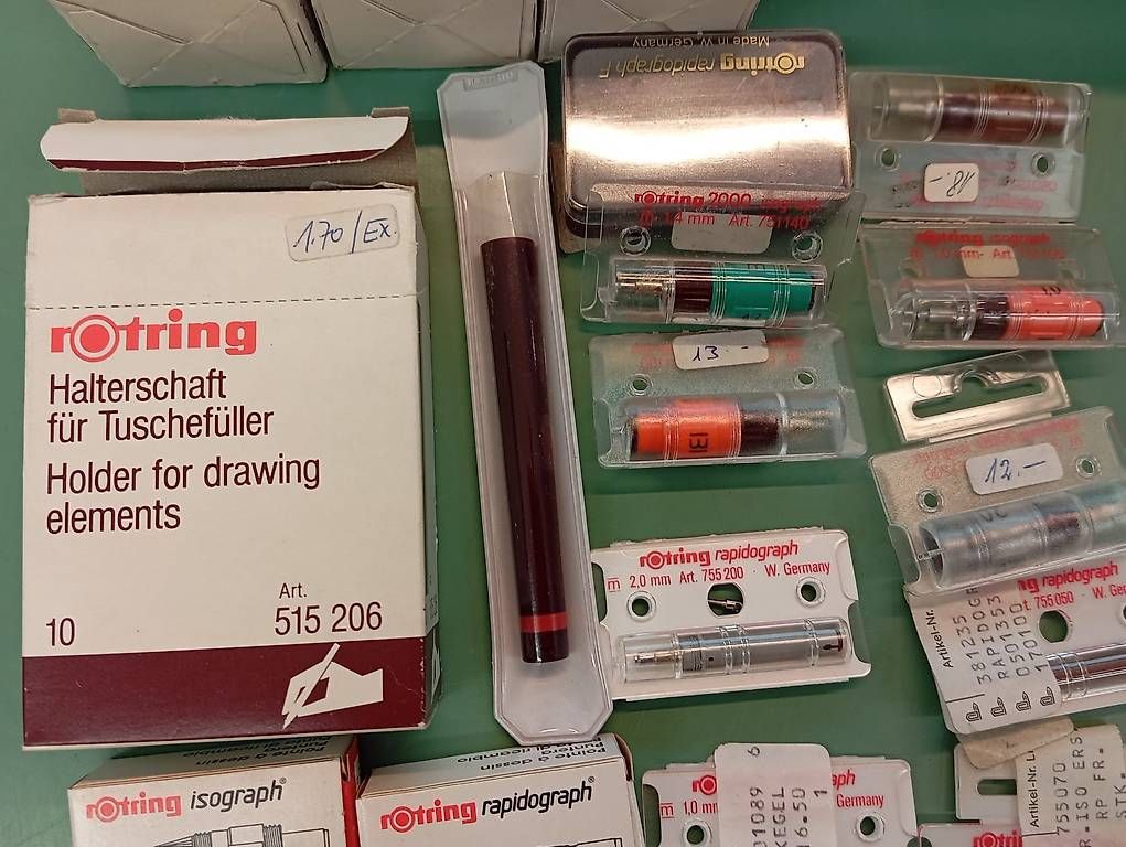 Penna & Evidenziatori: Diverses Material für Rotring Isograph und Rapidgraph – Usato da Wald AR venduto da lyd_m 1