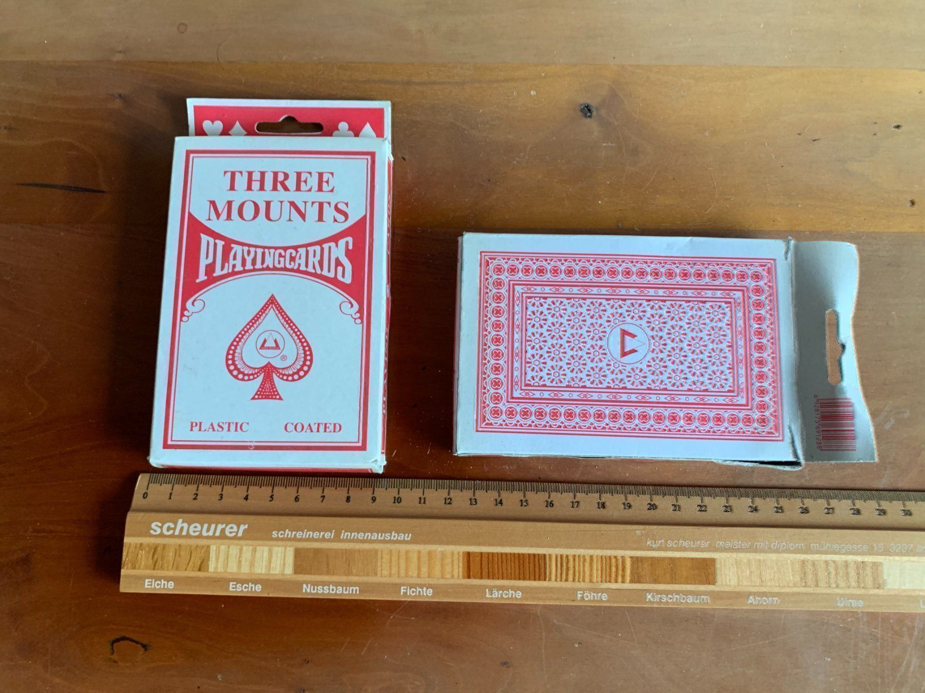 Spiele: 2 Sets BIG THREE MOUNTS Playing Cards – Neu (gemäss Beschreibung) aus Arch von seil819