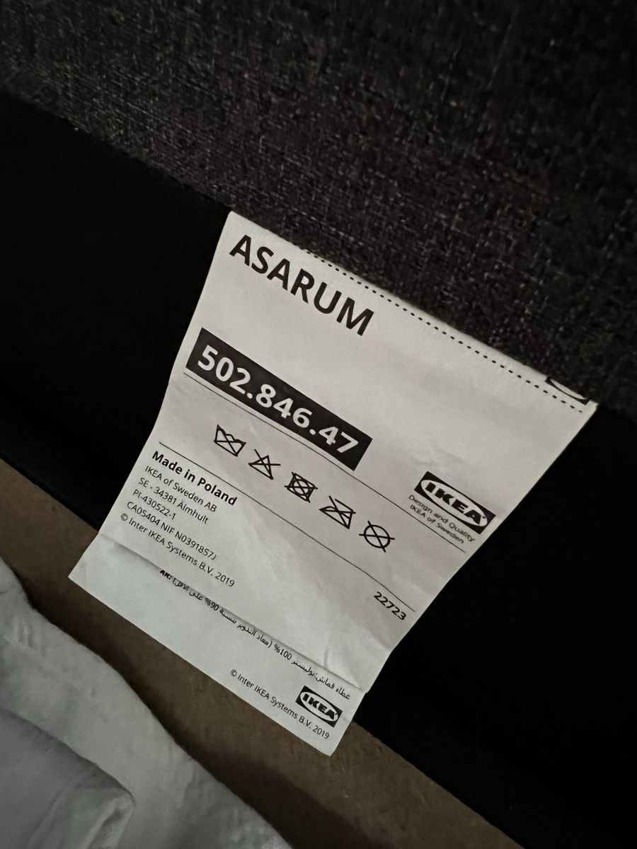 Divani: IKEA Bettsofa ASARUM 3-er Grau Sofa 191cm – Nuovo (secondo la descrizione) da Schaffhausen venduto da vandemonian 4