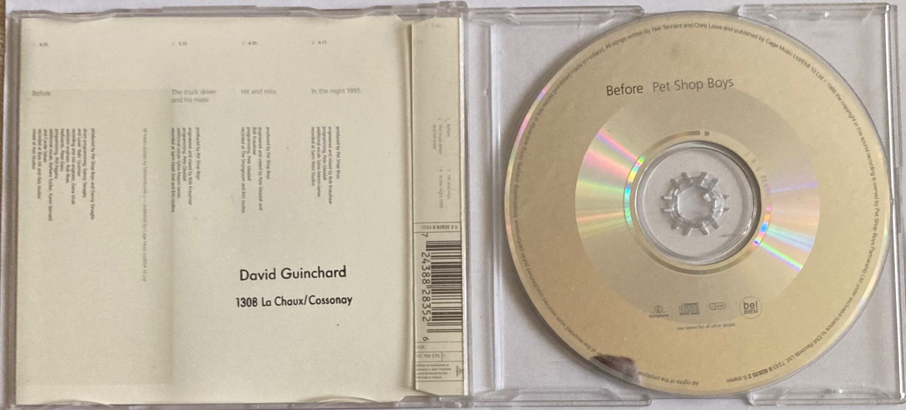 CD: PET SHOP BOYS - BEFORE – Usato da Poliez-Pittet venduto da Newtown-Records 1