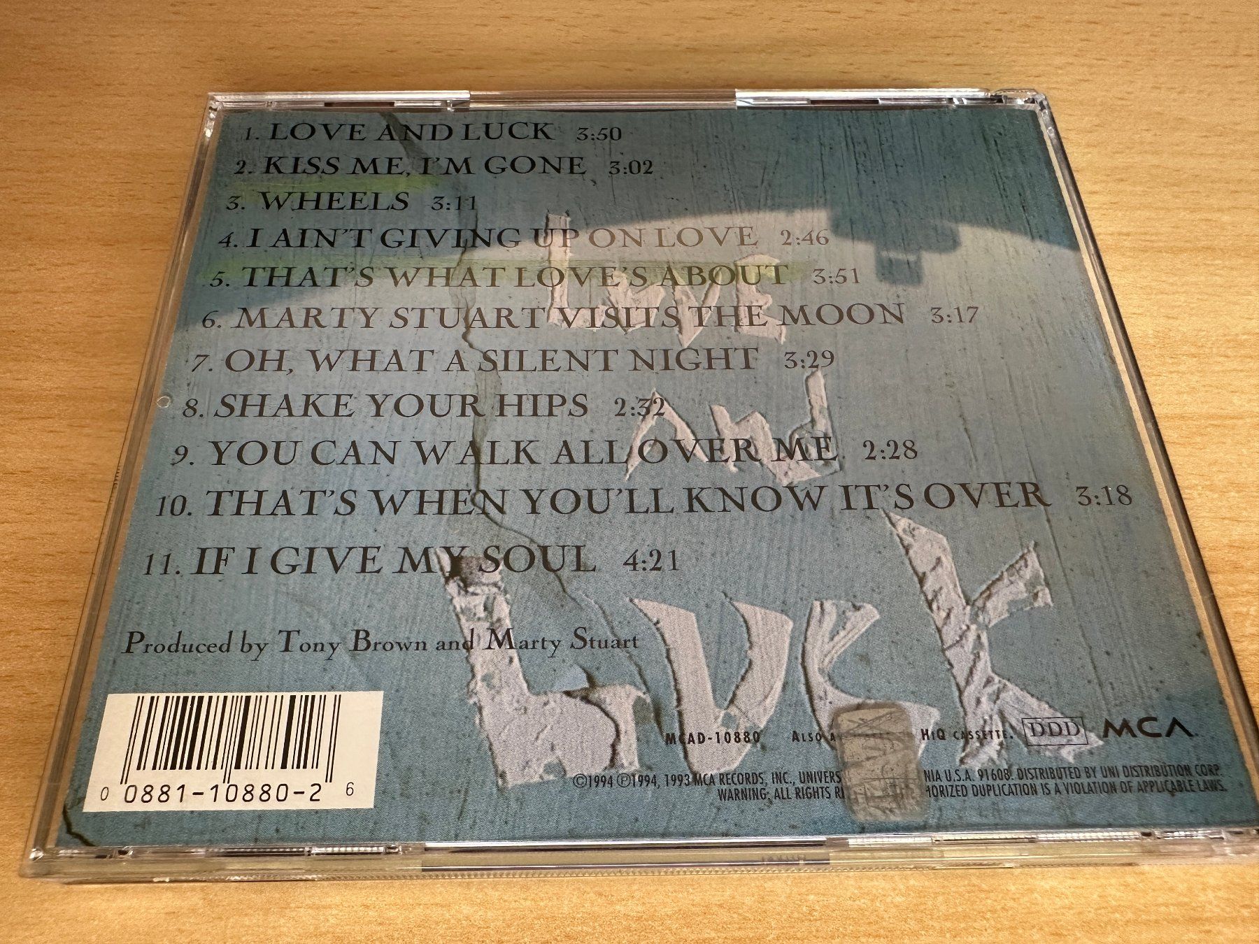 CD: Marty Stuart – Love And Luck – Usato da Rikon im Tösstal venduto da Alpenmutz 1