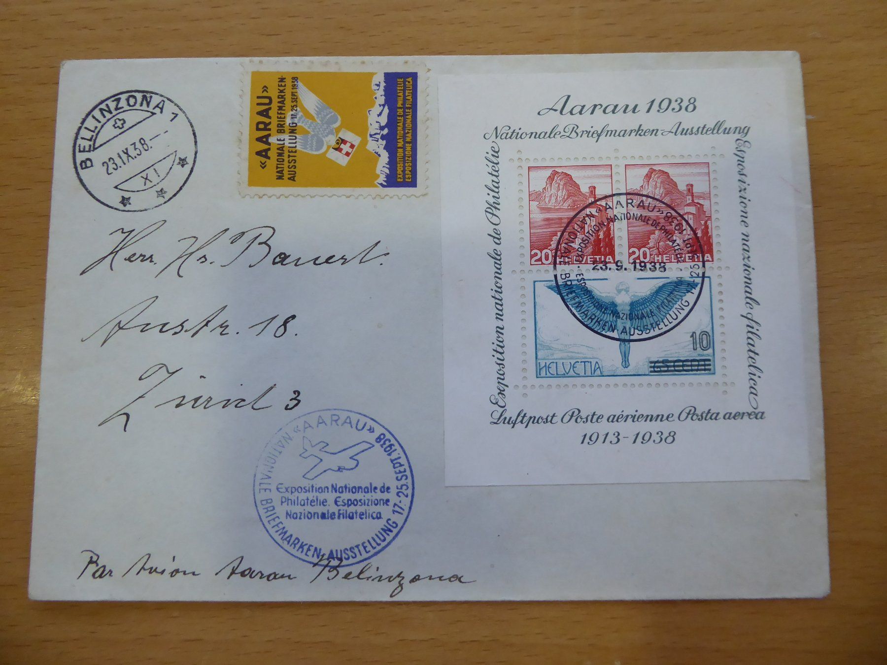 Tous les timbres: Block Belege Aarau mit Vignette – D'occasion à Rothrist par swisstools