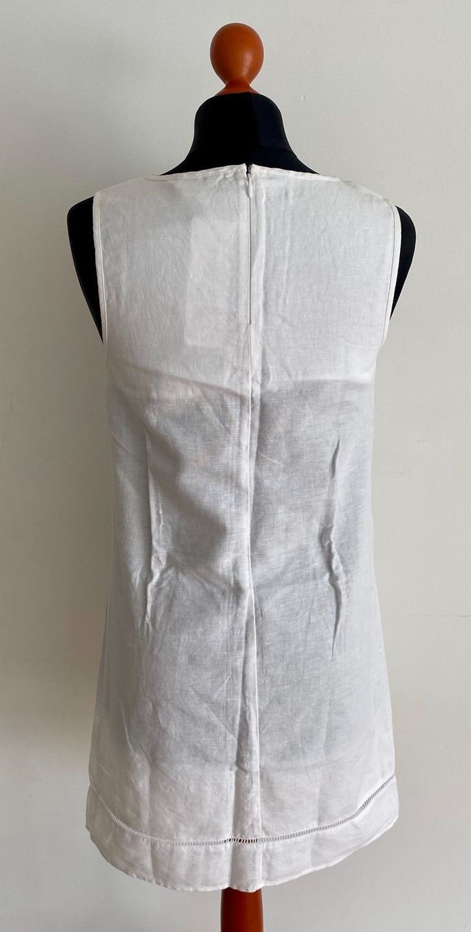 Kleider: Leinenkleid ärmellos weiss / Gr 36 – Neu (gemäss Beschreibung) aus Hergiswil NW von Labello01 1