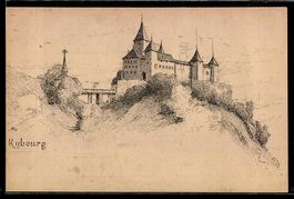 Künstler-AK Zürich, an der Kybourg