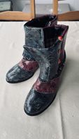 Stiefeletten mit Blumenmuster bunt Gr. 40 ( eher eine 39)