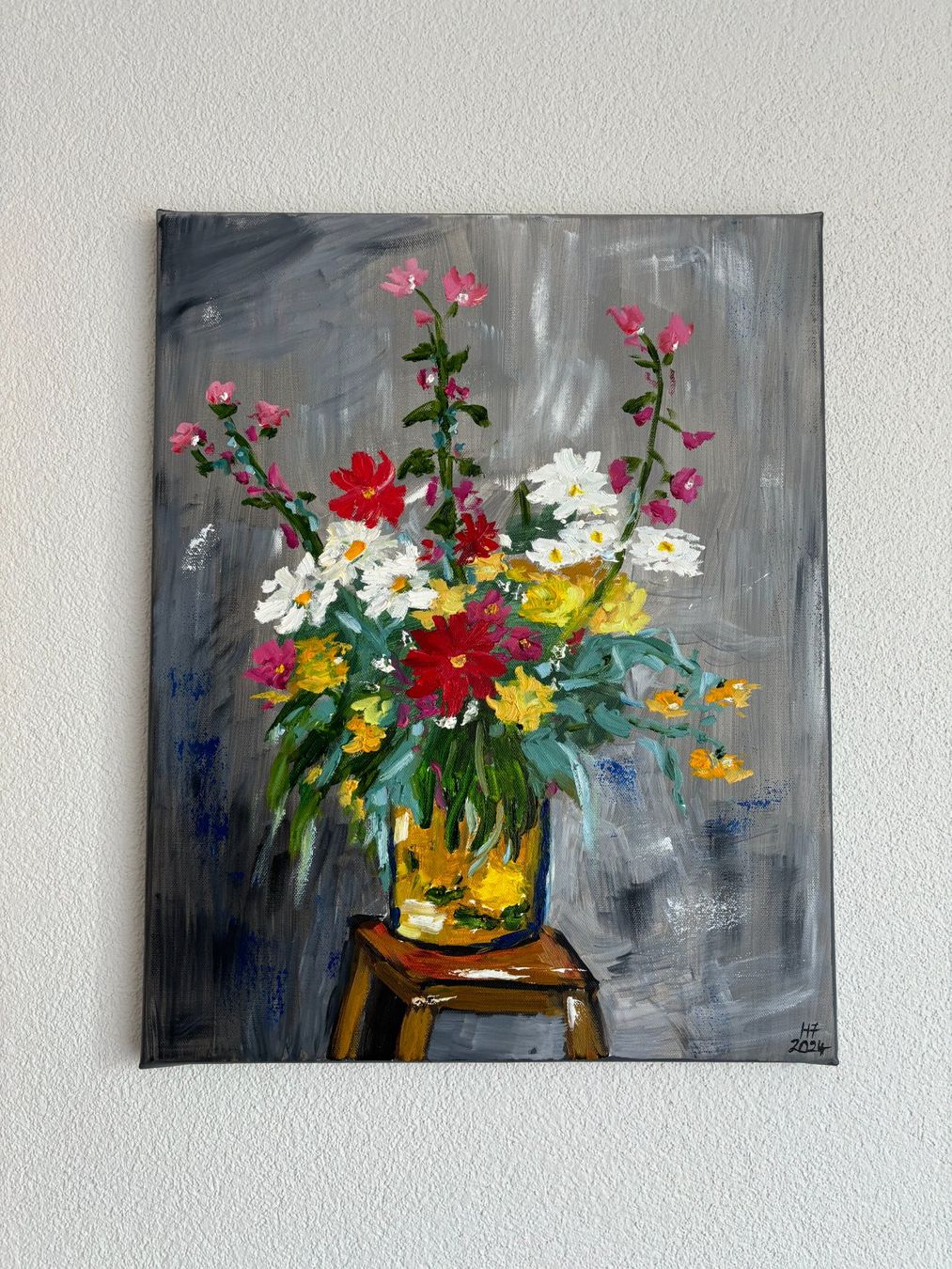 Dipinti: Blumenstrauss nach Matisse - Gemälde – Nuovo (secondo la descrizione) da Cham venduto da Felha 7