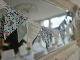 Wimpelkette Wimpel Geburtstag Hochzeit Girlande Shabby Chic