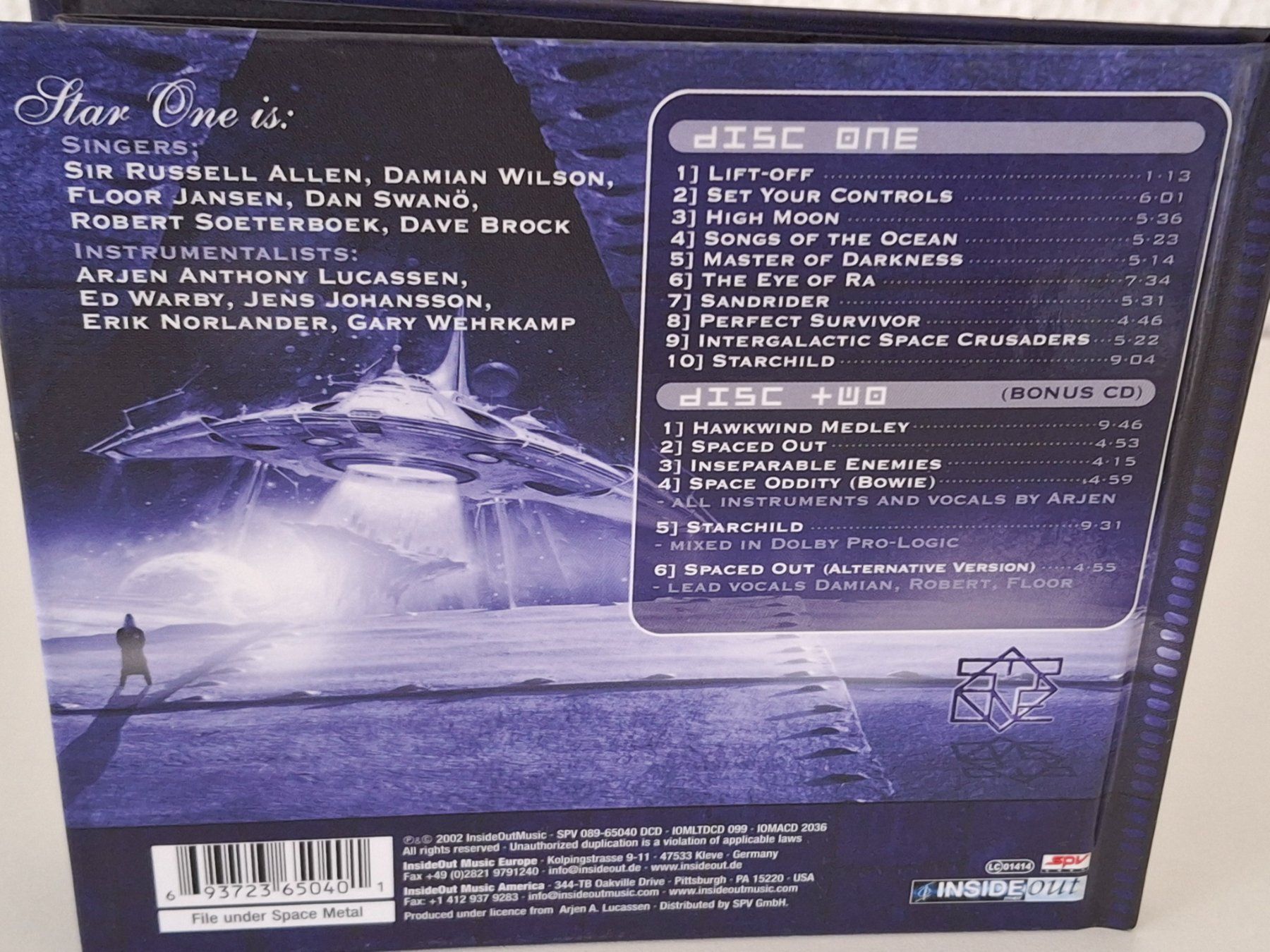 CD: 2CD Arjen Anthony  Lucassen - Star One - Space Metal - – Usato da Aarberg venduto da Jackup1 1