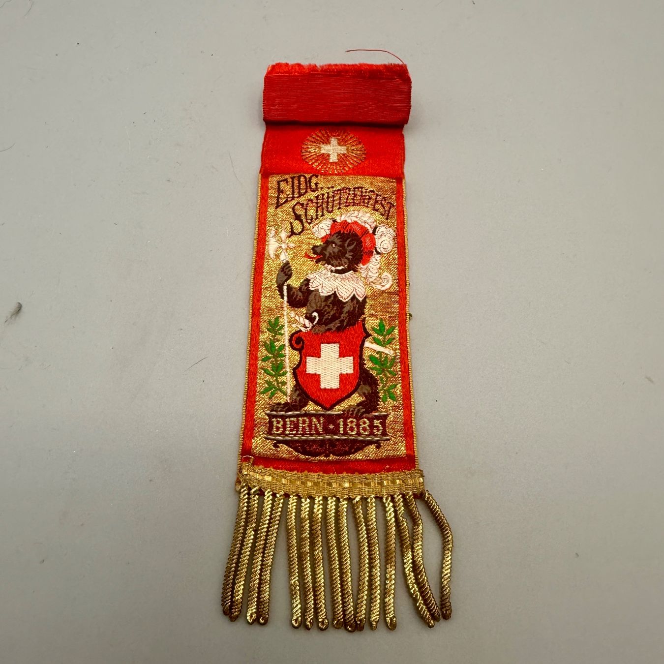 Medaglie: Seidenbändel EIDG. SCHÜTZENFEST BERN 1885 – Usato da Ueberstorf venduto da Brocandi 2