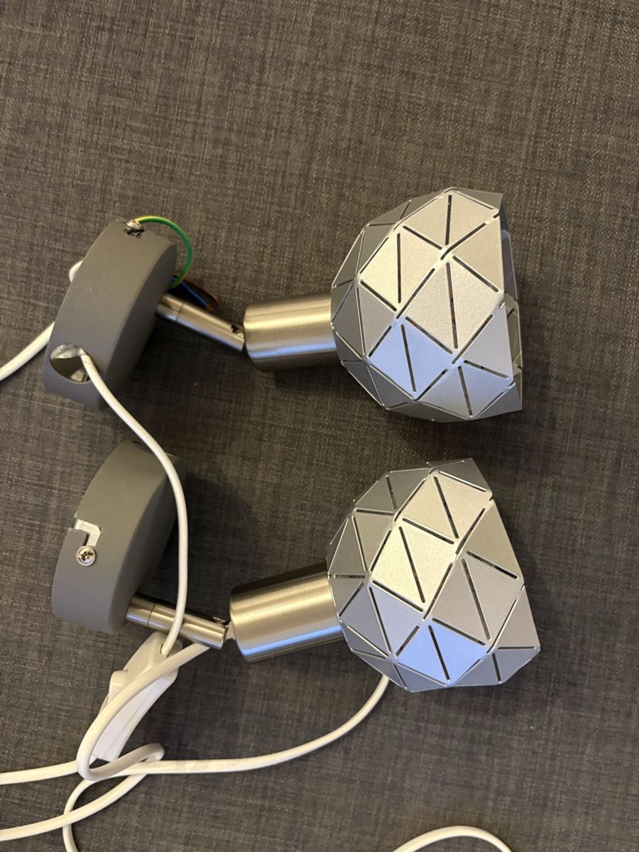 Lampade: 2 Wandleuchten Silber – Nuovo (secondo la descrizione) da Bern venduto da untercel 1