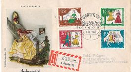 Deutsche Bundespost, Ersttag Wohlfahrts-Marken 1965, R-Brief