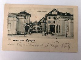 Gruss aus Zofingen Oberer Eingang 1903