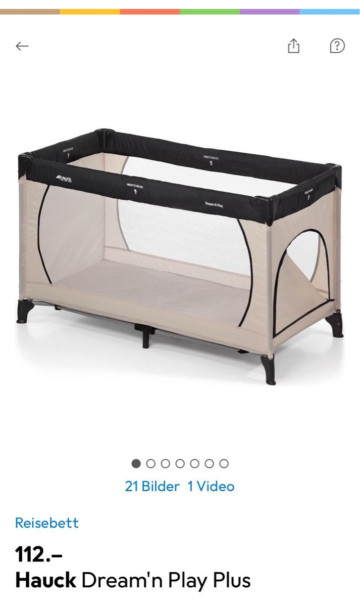 Hauck Letti: Hauck Reisebett - Dream'n Play Plus – Usato da Seltisberg venduto da Buddy1000 4
