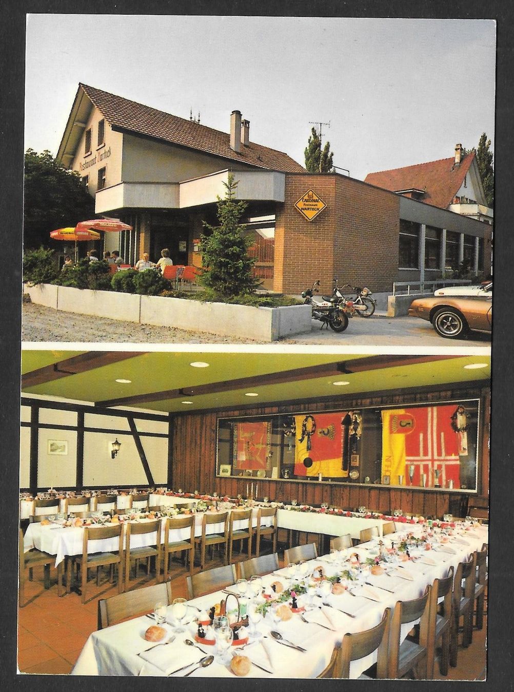Cartoline postali: Möhlin Restaurant Warteck moderne Karte – Usato da Olten venduto da clotaldi