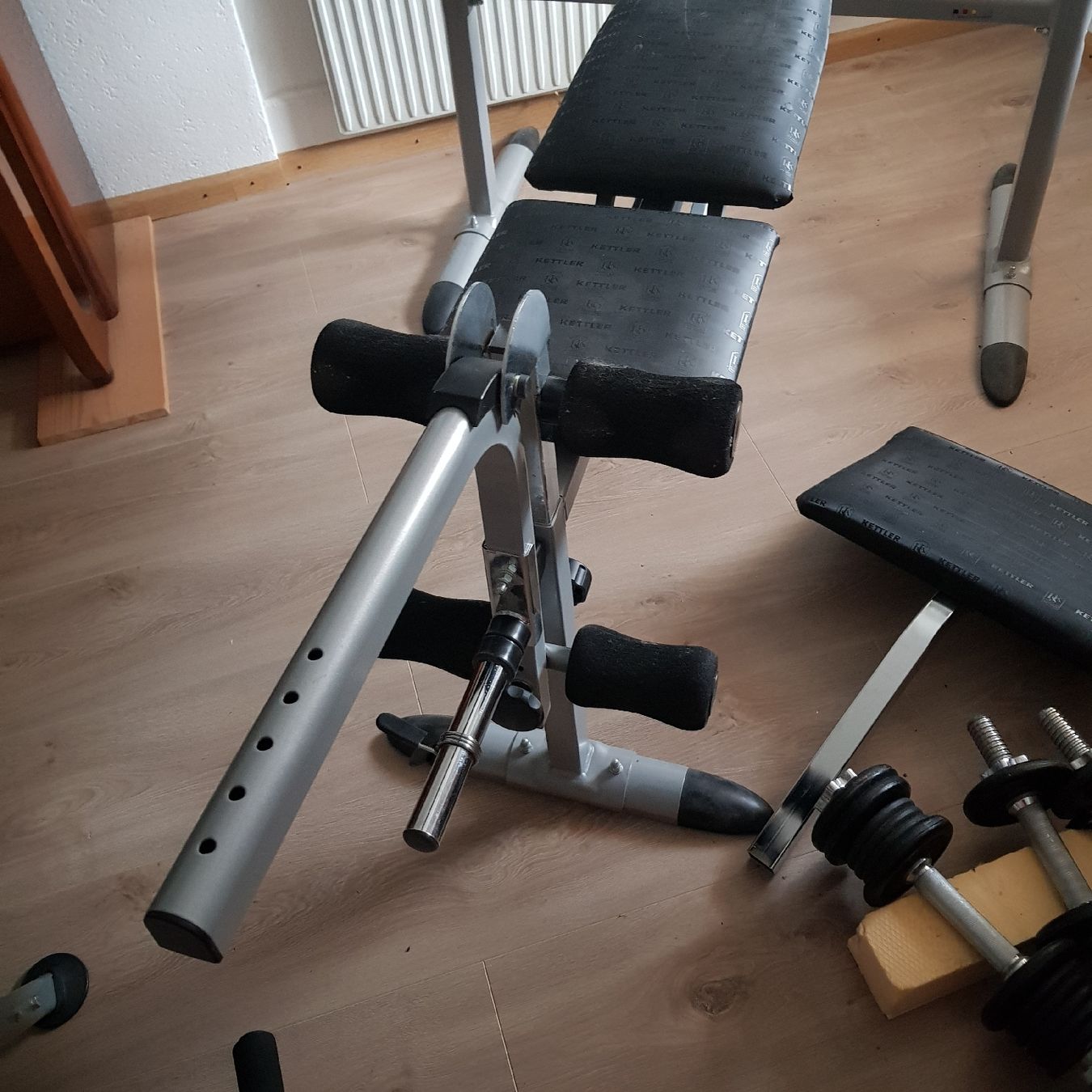 Kettler Manubri & Pesi: banc musculation kettler avec poids – Usato da Court venduto da Lechotg 4