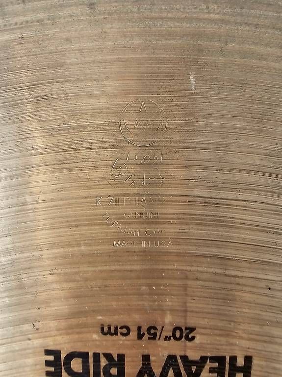Zildjian Strumenti musicali: Zildjian K Heavy Ride 20" – Usato da Schaffhausen venduto da wch24 4