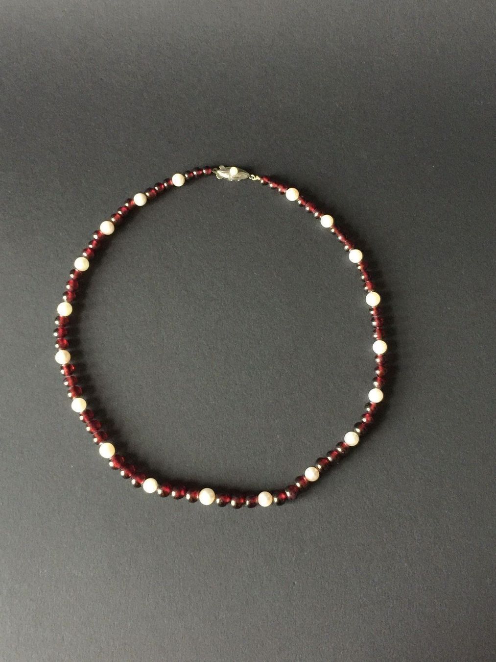 Catenine: Perle/Granat Kette – Nuovo (secondo la descrizione) da Basel venduto da shorthills_2013 3