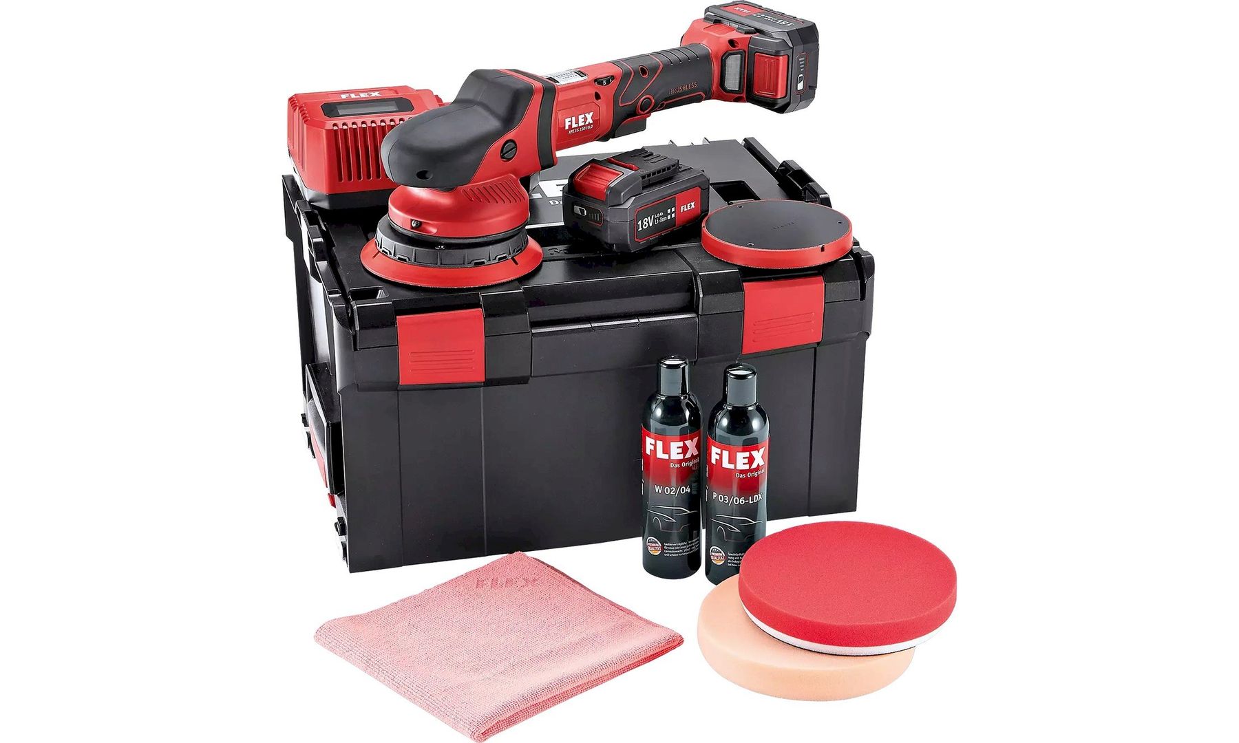 Smerigliatrici & Lucidatrici: Flex-Tools XFE 15 150 18.0-EC/5.0 P-Set – Nuovo e nell'imballaggio originale da Bottighofen venduto da zaap