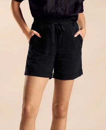 Street One, Paperbag Shorts, black, Gr. 36