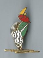 Lustiger Nashorn Pin
