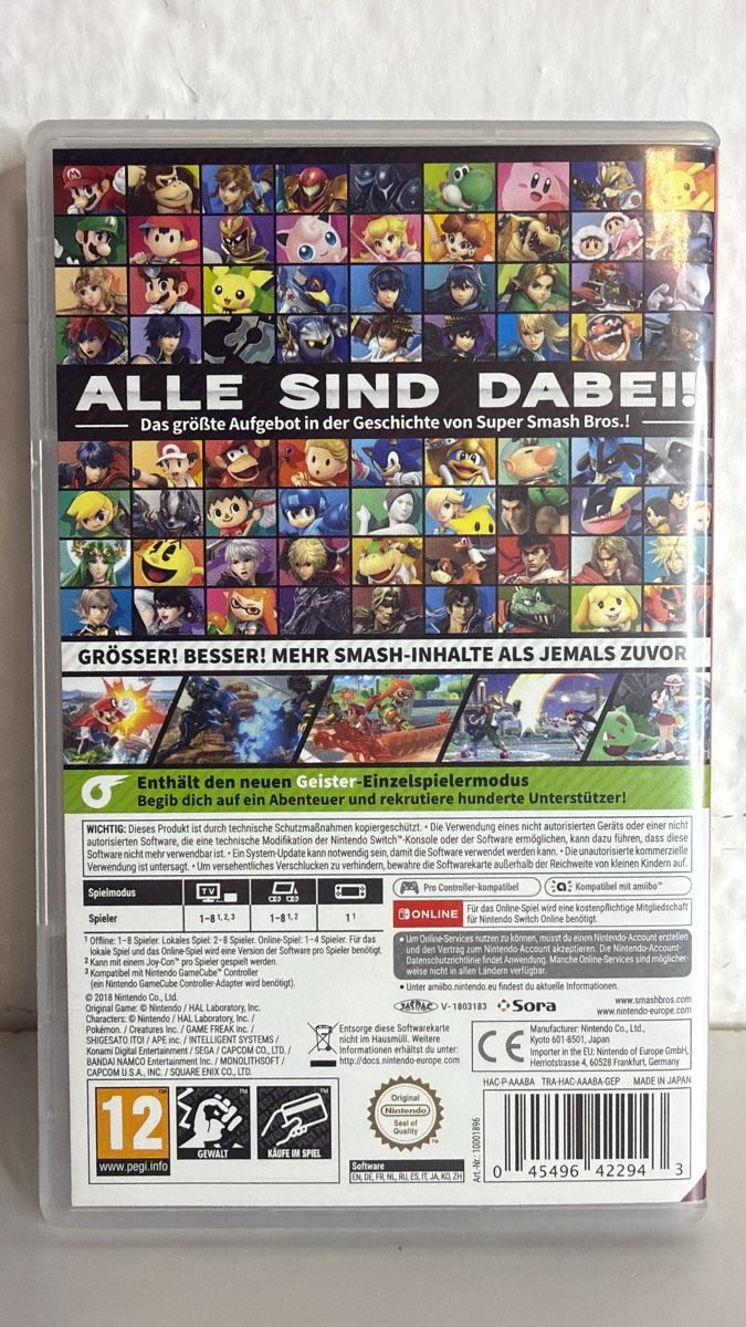 Nintendo Spiele: Super Smash Bros Ultimate - Nintendo Switch Game – Gebraucht aus Ehrendingen von bubulence 1