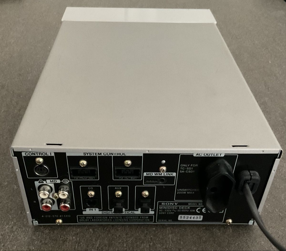 Sony Minidisc: SONY MDS-JE510 Minidisc Deck Gebraucht – Usato da Jegenstorf venduto da BAVARIA4CH 1