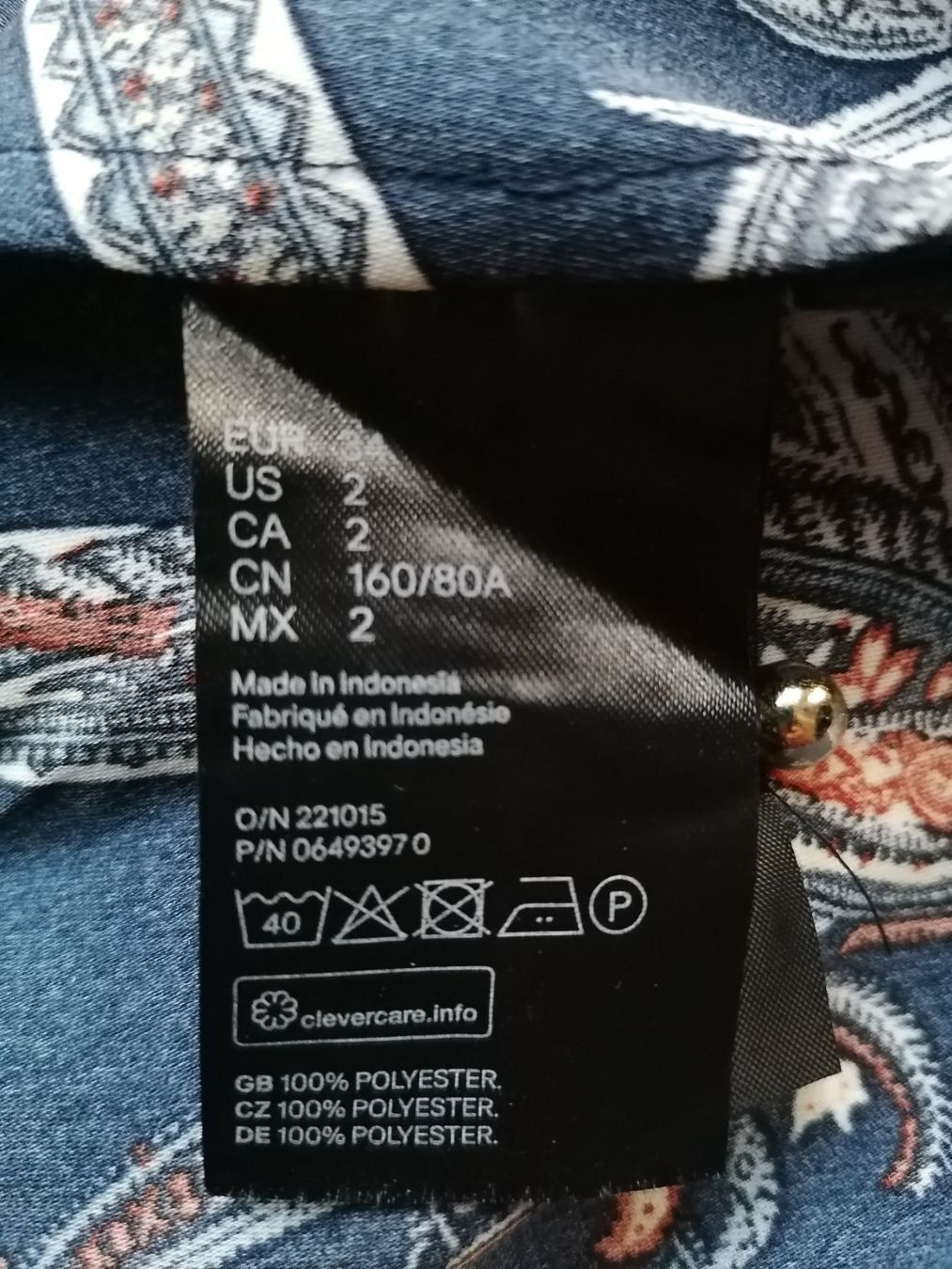 H&M Kleider: Kleid, Paisley Muster, Gr. 34, neuwertig – Neu (gemäss Beschreibung) aus Emmen von Tigerlady 8