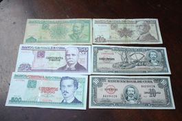 CUBA 6 billets différents à partir de 1956