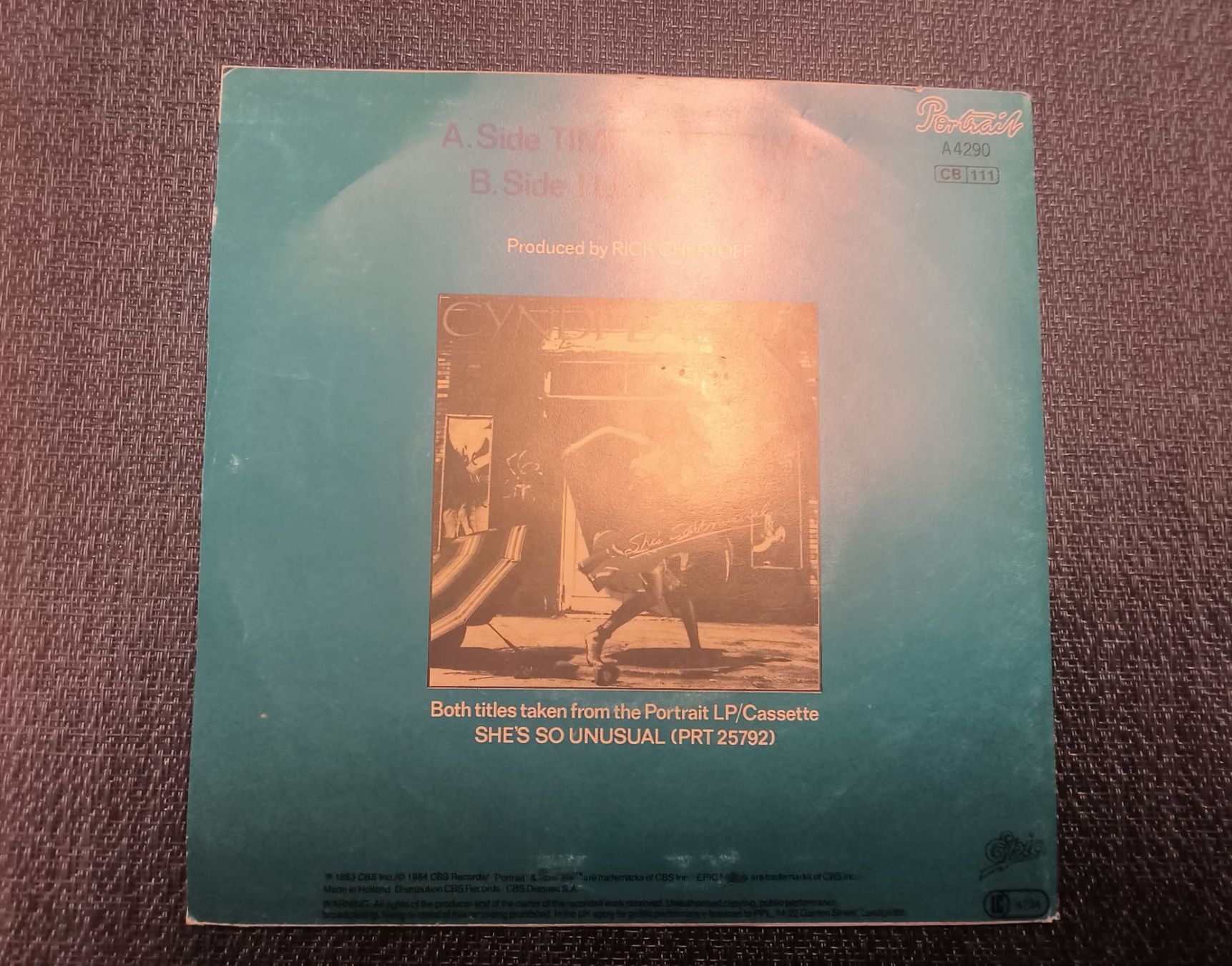 Dischi in vinile: VINYL Single: Cyndie Lauper - Time after Time – Usato da Allschwil venduto da marketingprojects 2