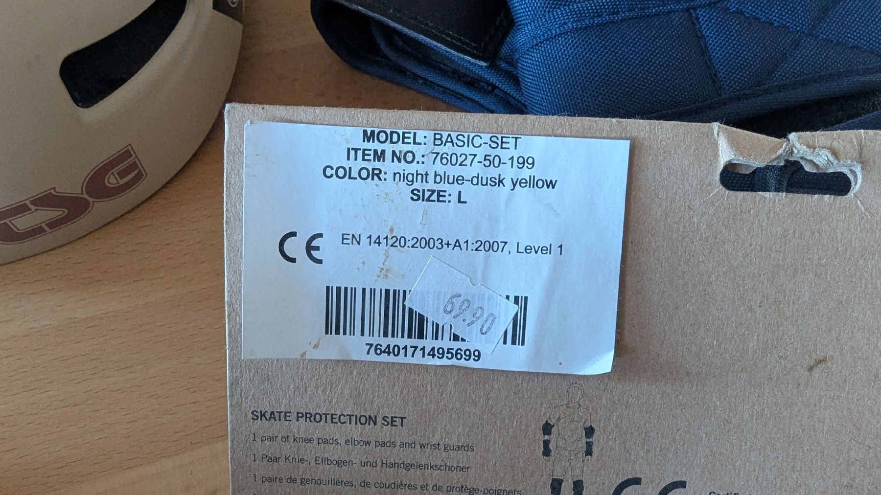 Schutz & Schoner: TSG Basic Set Protektoren Grösse L Set mit Helm – Gebraucht aus Bottighofen von _Claudio_ 1