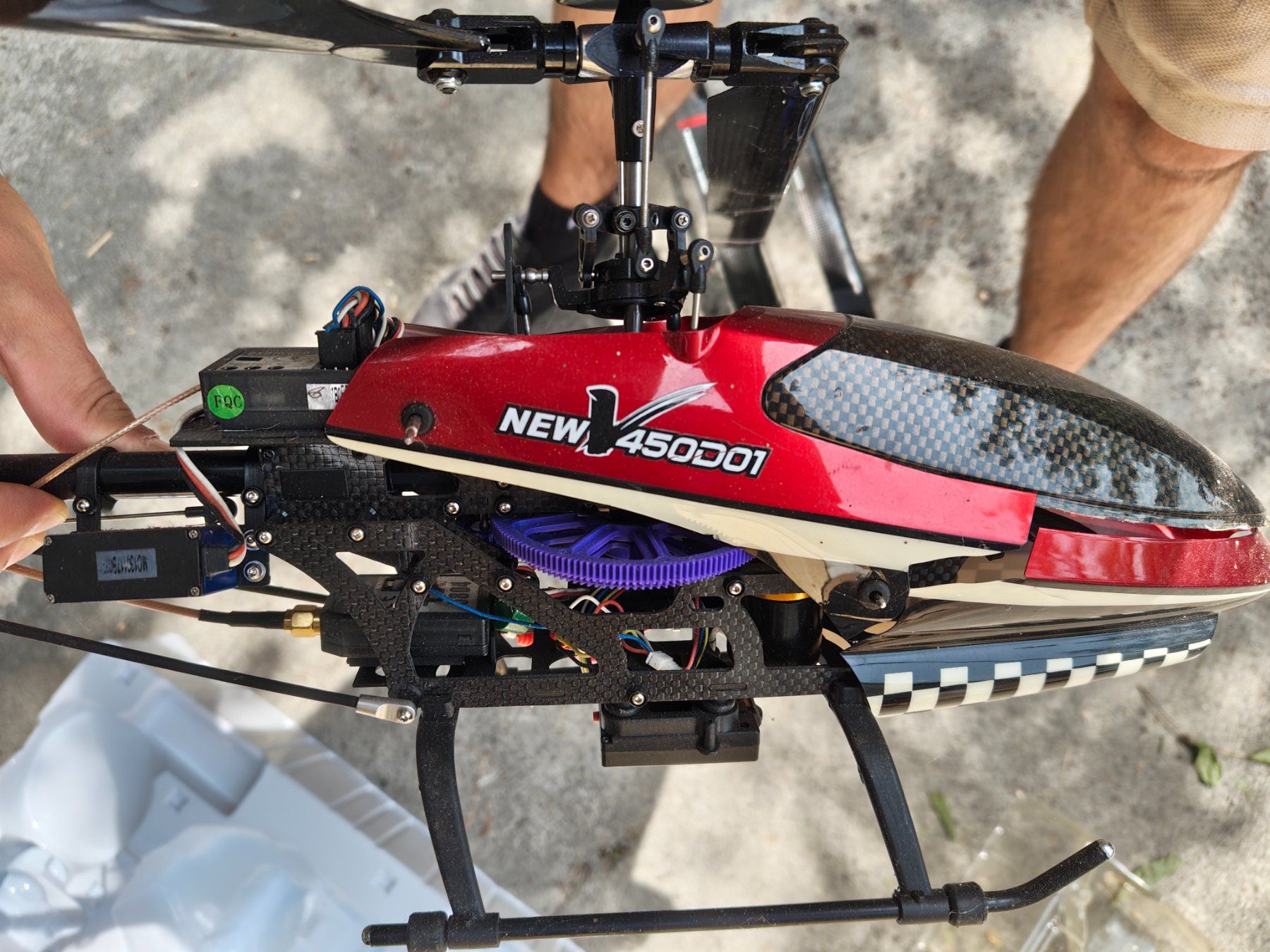 Modellismo RC: RC Helikopter, Carbon Fiber Rumpf – Usato da Rapperswil SG venduto da Dosch92 4