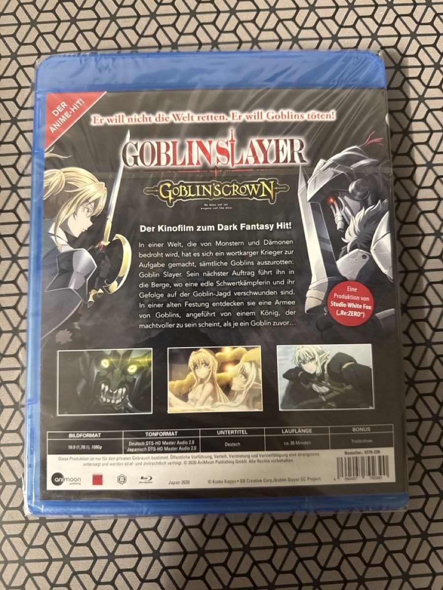Tutti i DVDs: Goblin Slayer: Goblin's Crown - Blu-ray, NEU Sealed – Nuovo (secondo la descrizione) da Basel venduto da Gamebeard 1