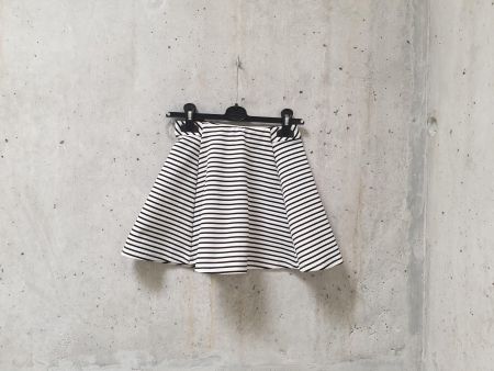 Jupe patineuse YD, rayé noir & blanc, fille, taille 134