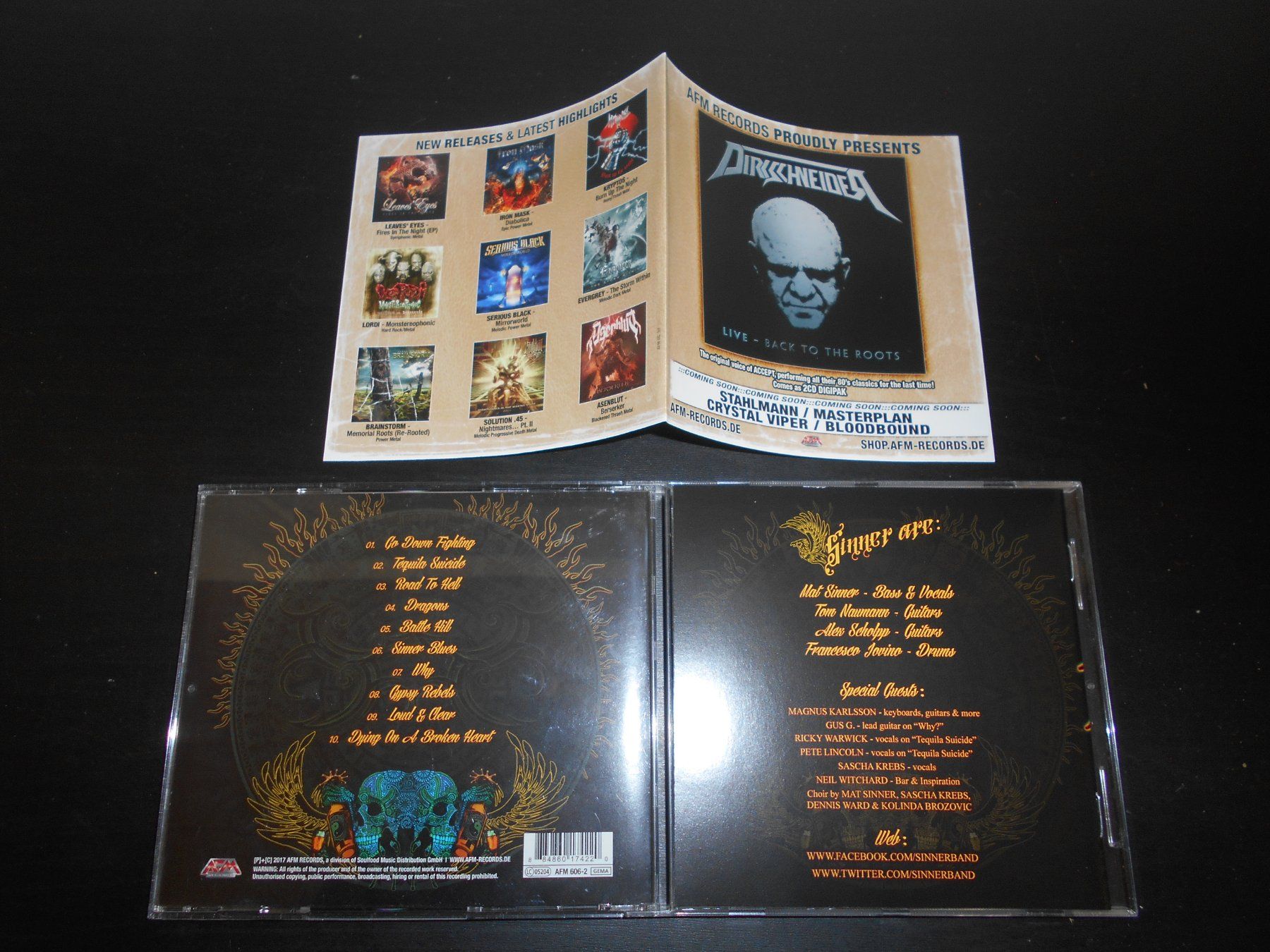 CD: Sinner – Tequila Suicide / 2017 – Usato da Aarberg venduto da witchhunter01 1