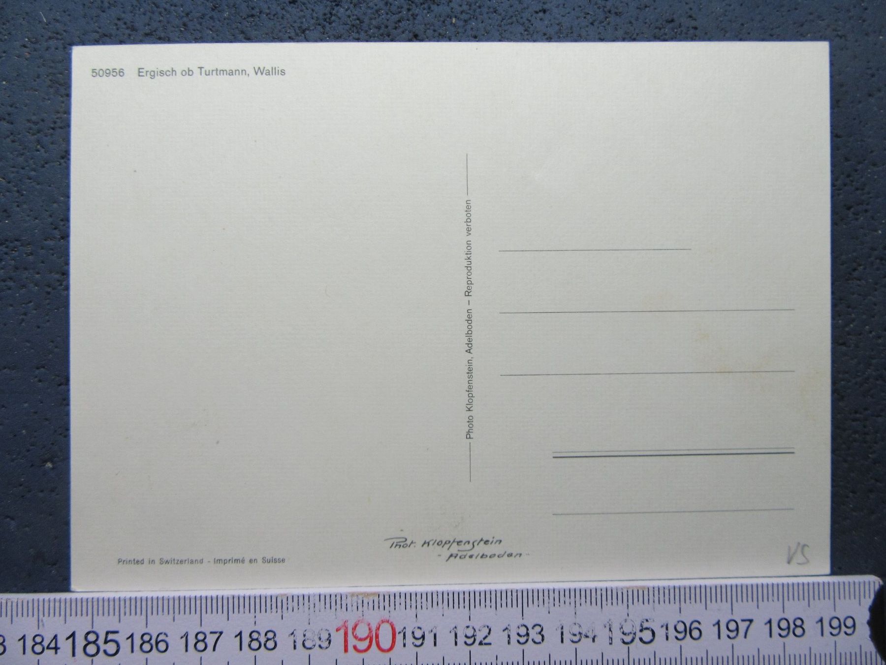 Cartoline postali: ERGISCH OB TURTMANN VS AK – Usato da Ettingen venduto da Hausi4711 2