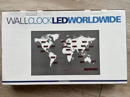Karlsson Wanduhr LED Worldwide - 55x36x4 cm
