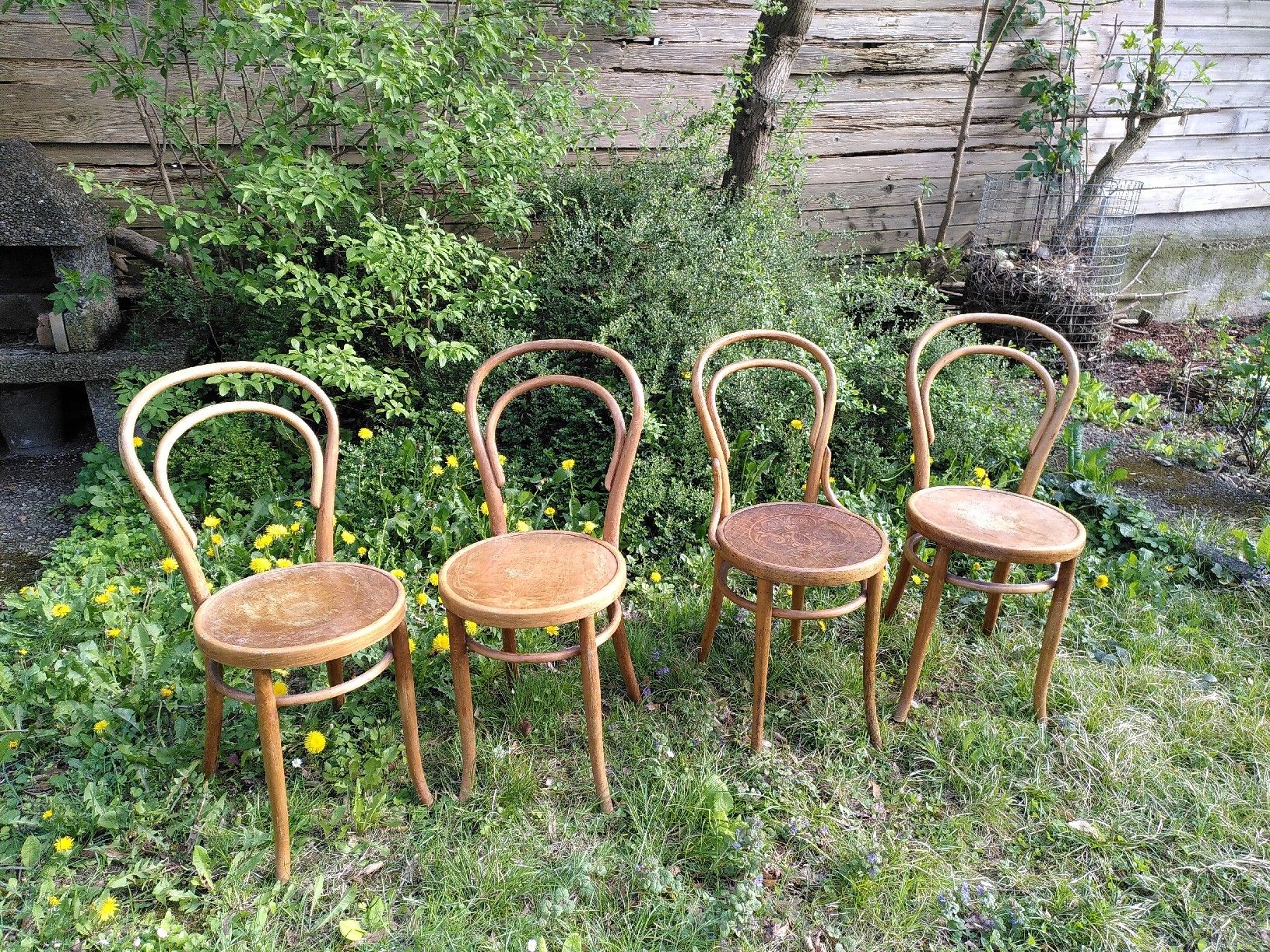 Sedie: 4 belles chaises de bistrot vintage – Usato da Biel/Bienne venduto da C.Bezzola