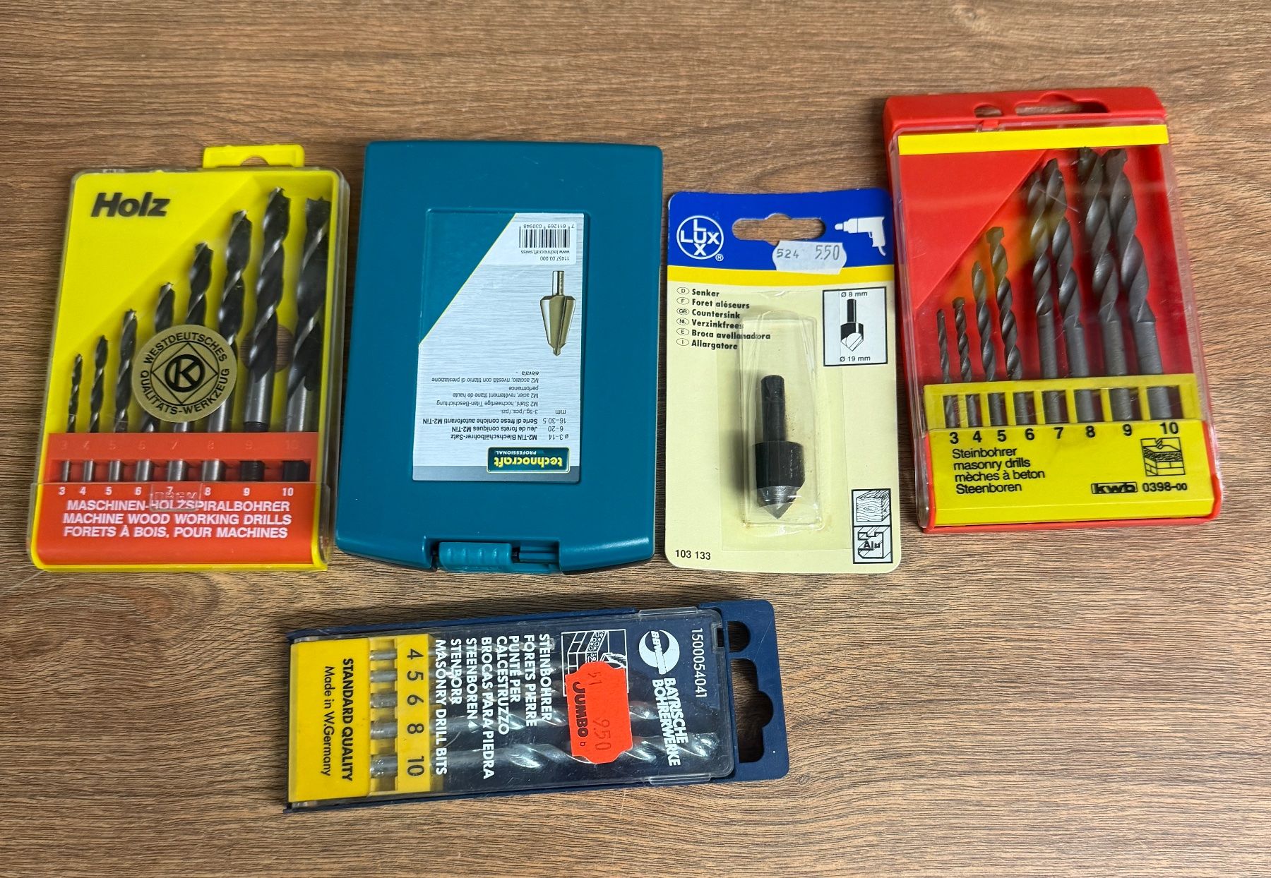 Tutti gli attrezzi: Bohrer-Sammlung: Holz, Stein, Metall / Diverse – Nuovo (secondo la descrizione) da Nussbaumen AG venduto da olitech5415 1