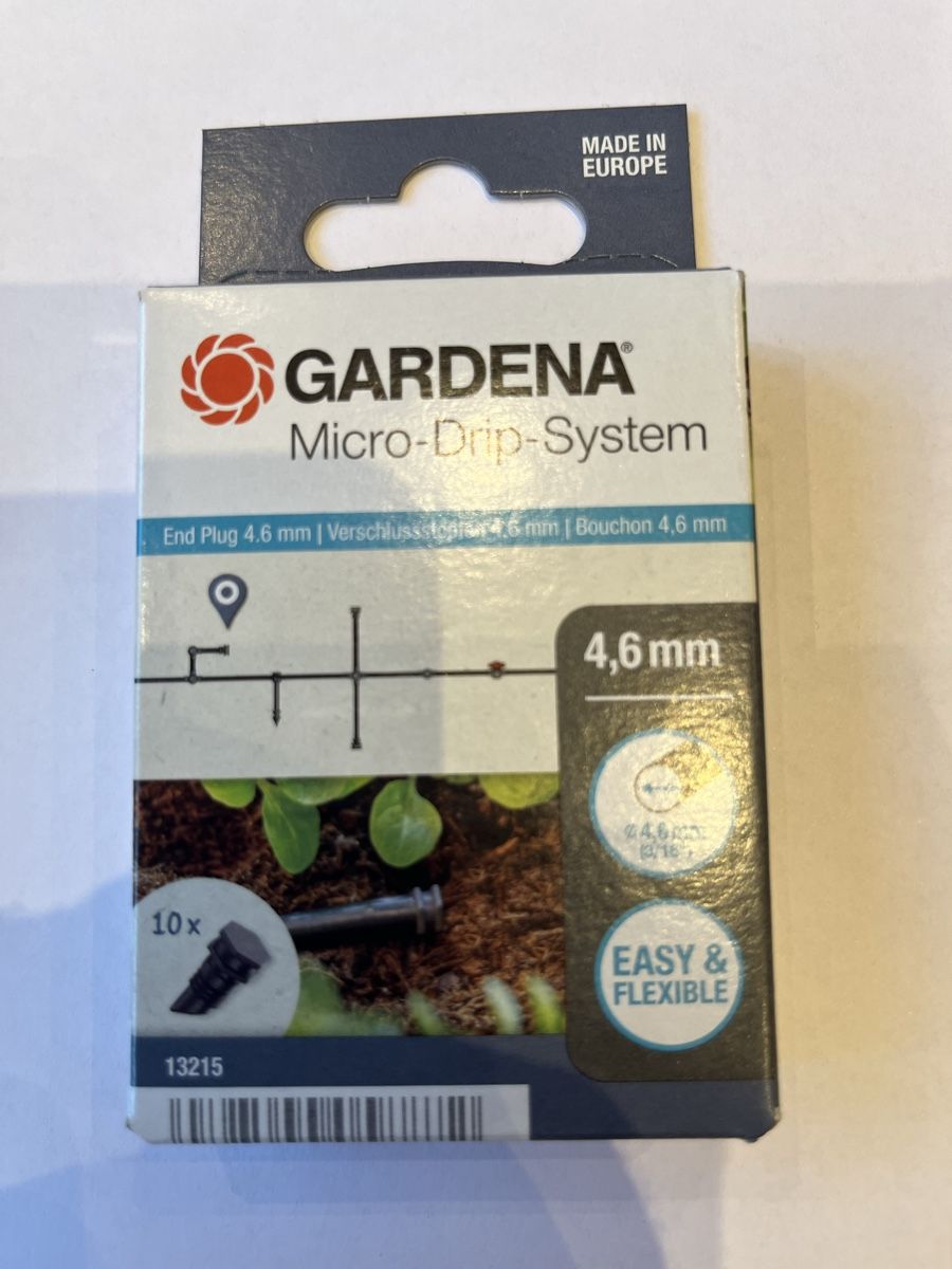 Gardena Tubi & Tubi flessibili: Gardena Micro-Drip-Stystem, Verschlusstopfen 4,6mm – Nuovo e nell'imballaggio originale da Trubschachen venduto da WingeierAG