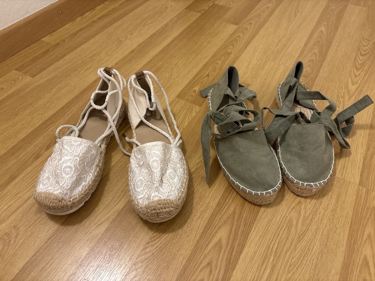 Scarpe da donna: Sommer Espadrilles mit Schnürung, Grösse 40 – Usato da Baar venduto da steffi_16