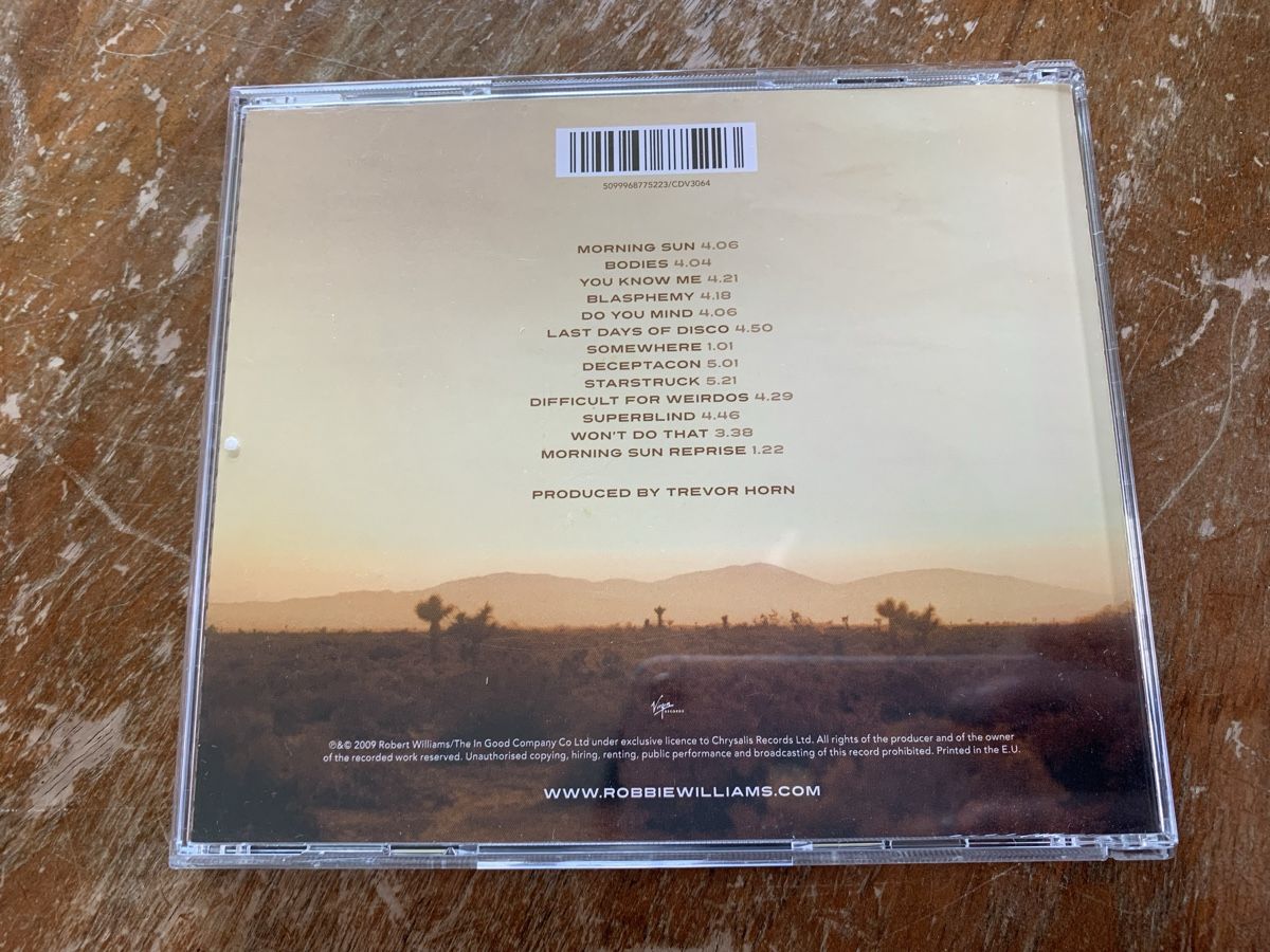 CD: Robbie Williams CD Neuwertig – Usato da Thun venduto da mar_6vkg 1