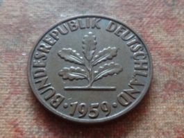 DEUTSCHLAND 2 Pfennig 1959