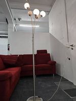 Lampadaire design 5 branches à boules en verre craquelé