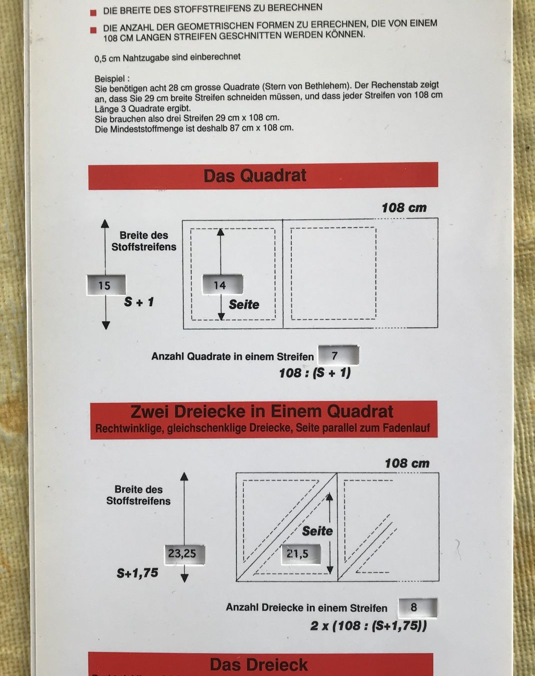 Sciablone: DER PATCHWORK RECHENESTAB IN CM NEU – Nuovo (secondo la descrizione) da Ostermundigen venduto da crazy-horse-1840 2