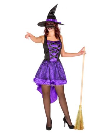 Frauenkostüm sexy Hexenkleid Grösse L