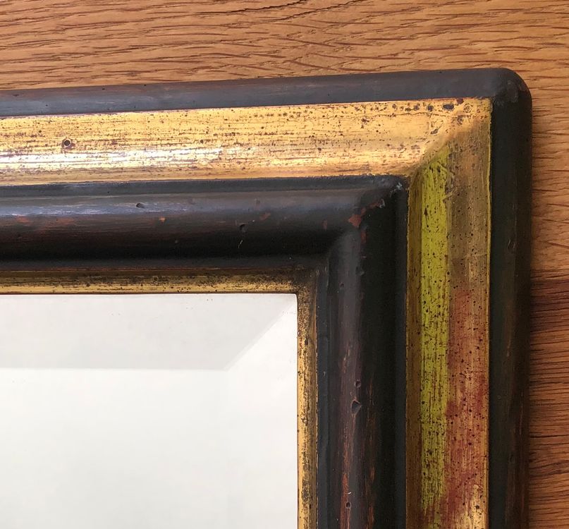 Specchi: Holz Wandspiegel mit Goldrahmen,  Facettenschliff – Usato da Bülach venduto da rol_2mmy 1