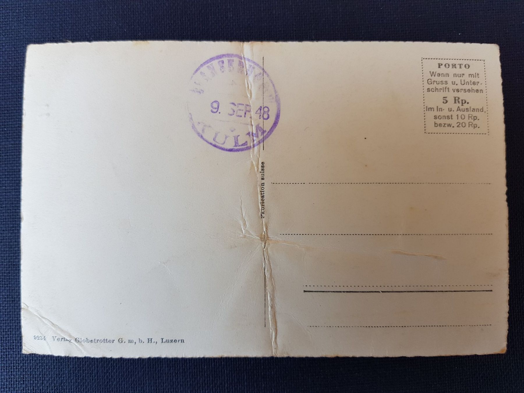 Ansichtskarten: Antike Postkarte Stanserhorn mit Berneralpen – Gebraucht aus Münchenstein von Donegal1 1